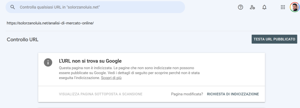 Richiedere indicizzazione su google